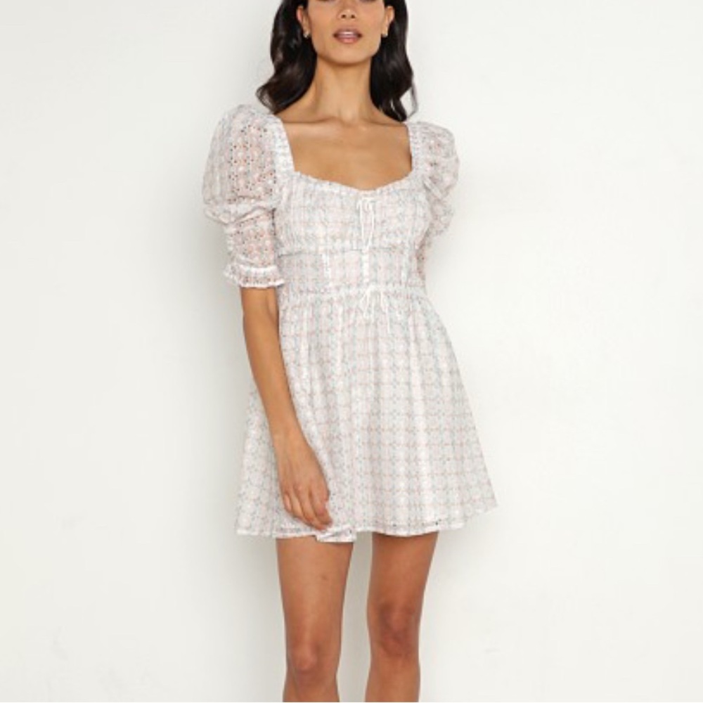 For Love And Lemons Libby Mini Dress White